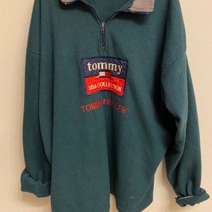 TOMMY HILFIGER QUARTER ZIP SWEATSHIRT